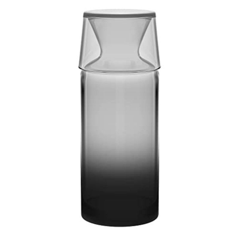Carafe à eau et verre Bedside, Noir