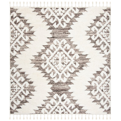 ImraanMoroccan Tassel Shag Performance Ikat Rug