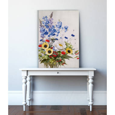 Twisted Jasmine Flowers by Nickkurzenko - Wrapped Canvas Photograph Ebern Designs Size: 48 W x 32 H