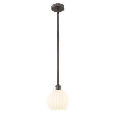 Luminaire suspendu 12 po Edison White Venetian