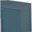 Armoire latérale TREXM® avec rangement, avec tablettes réglables et armoire latérale à poignée argentée, pour cuisine, salle à manger, salon, bleu rétro-1884975317