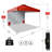 CROWN SHADES Canopy Tent 10x10 Pop Up Canopy Outdoor Shade with Pockets Sidewall, Easy Up Sun Shelter with One Person Set Up Centre Lock, Portable Instant Camping Beach Canopy Tents, Pink-108162905