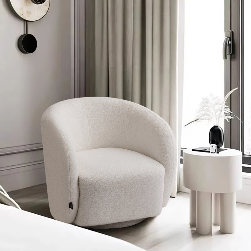 Jhirayr Upholstered Swivel Armchair