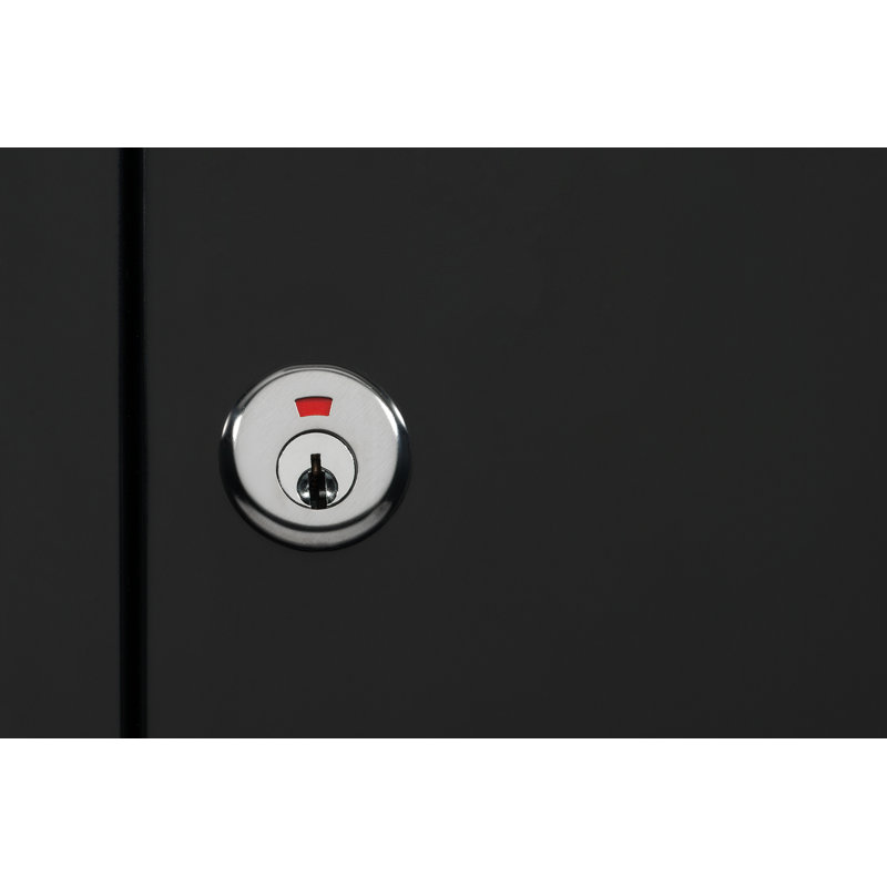 Chelsea Locking Wall Mounted Mailbox, Black