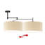 Elutheria Rattan Semi Flush Mount-2081483703
