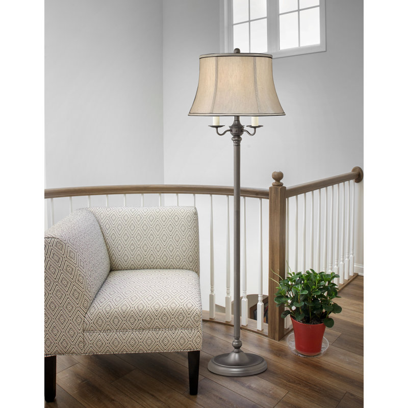 Lampe de travail sur pied 61 "Stratford, Bronze, Gris