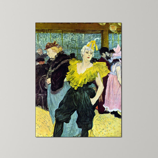 Henri De Toulouse-Lautrec - Wrapped Canvas Painting, 80cm H x 60cm W x 1.8cm D