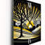 Horloge murale moderne Sunrise In The Winter Forest-1843895792