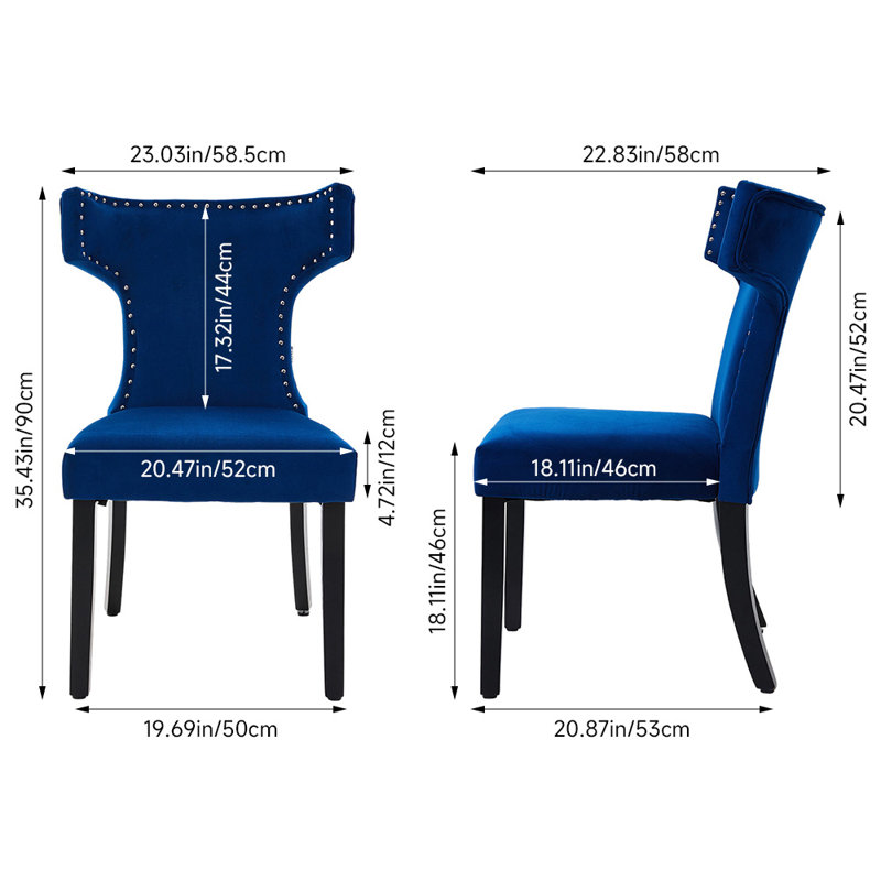 dining chair, Blue