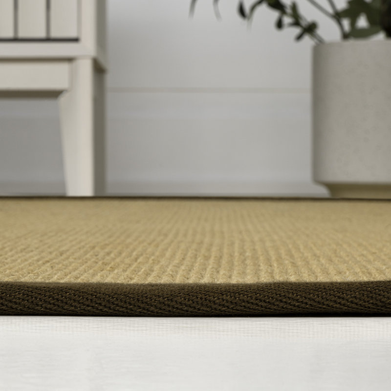 Tapis en jute naturel / brun Locklin Farmhouse Cottage, Rectangle 7 pi 8 po x 10 pi