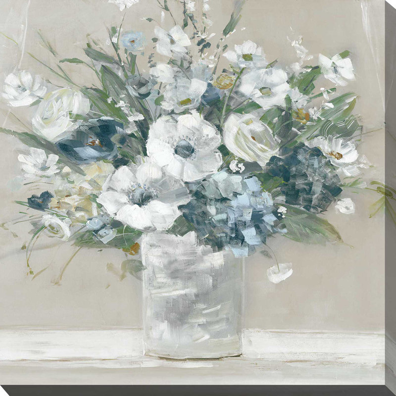 «Be Happy» par Sally Swatland - Peinture, Toile tendue, H 36 po x l 36 po x P 1,5 po