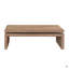 Table basse en bois avec plateau flottant