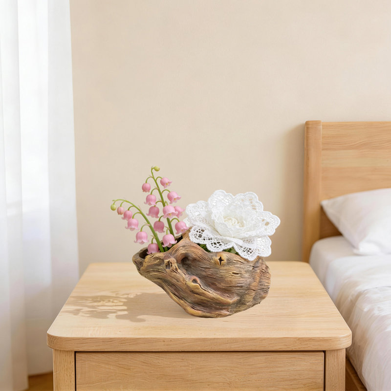Simulated Stump Root Planter Flower Pot