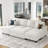 Anjana Chenille Storage Sofa Modular Sectional Sofa Bed With Removable Cushion Cover-1104095946