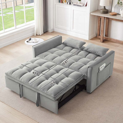 Mexborough Velvet Square Arms Sofa