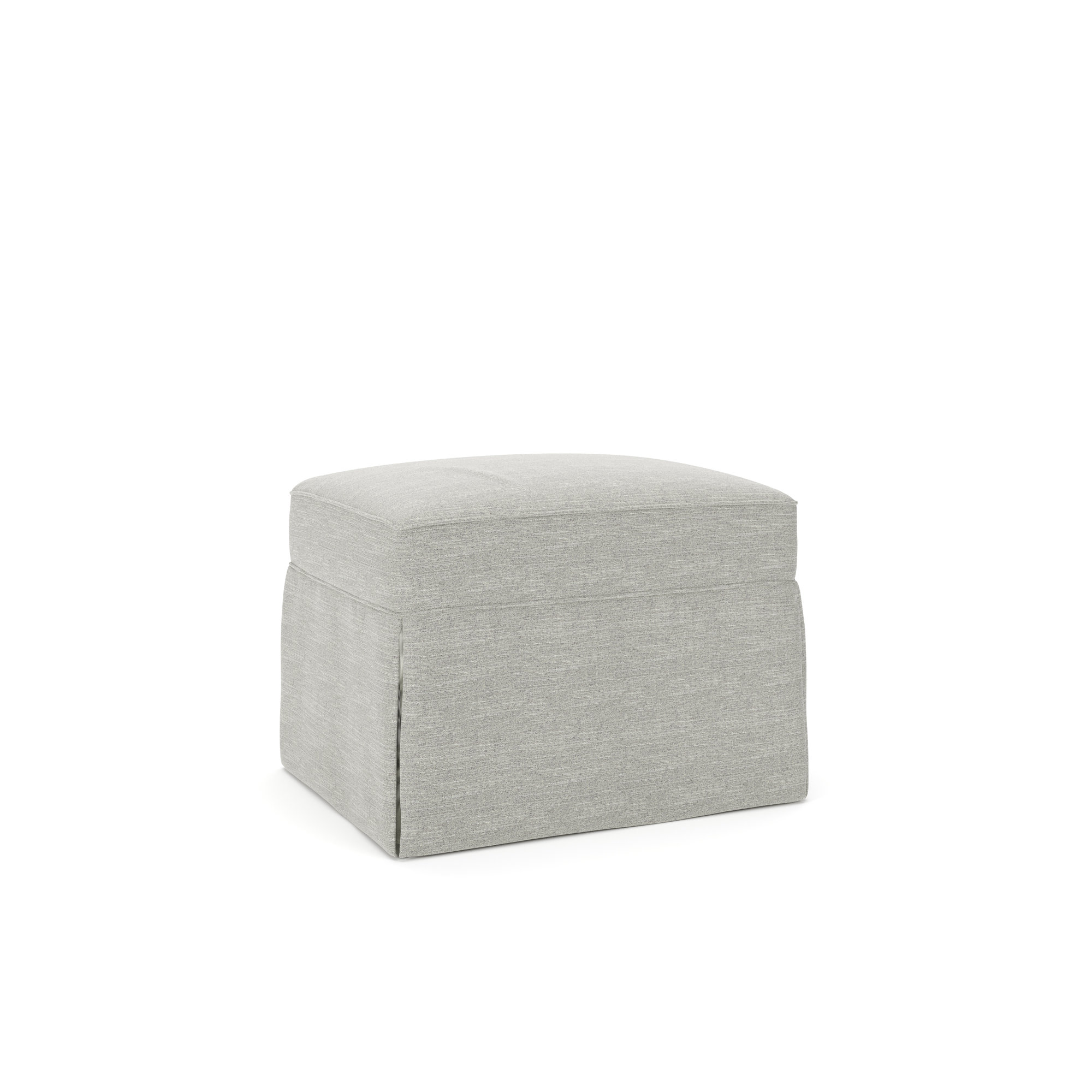Amari Upholstered Ottoman, Beat Ash Performance