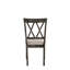 Chaise d'appoint en bois (ensemble de 2)