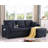 Convertible Sleeper Sectional with Riversible Chaise with USB and Side Pockets-874589735-874589728