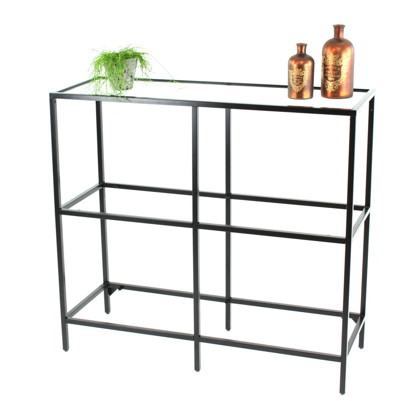 Callendale 93cm H x 100cm W Etagere Bookcase