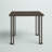 Montreal Solid Wood Top Metal Base Dining Table