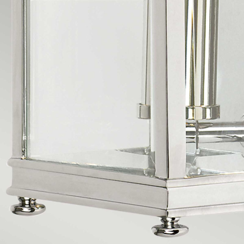Weyler 31cm H Outdoor Wall Lantern, Polished Chrome