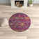 Christa Floral Fuchsia/Blue Area Rug