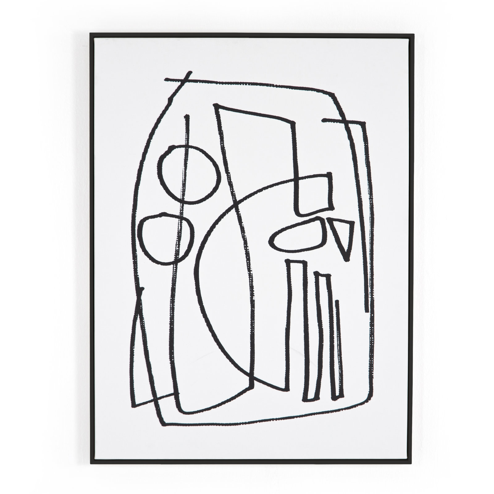 Ashen "Stark 2" Print by Dan Hobday, Black Floater Framed, 48" H x 36" W x 2" D