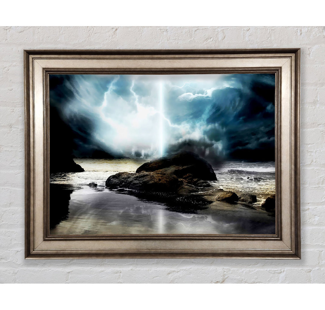 Storm On The Beach - Einzelne Bilderrahmen Kunstdrucke