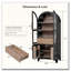 71″ Tall Arched Kitchen Pantry Cabinet with Door Shelves and Hidden Drawer-1855076179