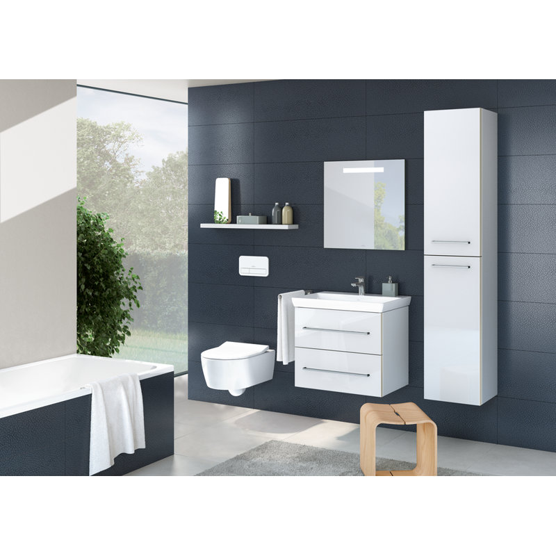 Avento 450mm Wall Mount Vanity Unit, White