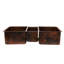 42" Hammered Copper Triple Basin Kitchen Sink-71401691