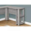 Bureau d'ordinateur, bureau personnel, coin, tablettes de rangement, L 48 po, forme en L, travail, ordinateur portable, stratifié gris, contemporain, moderne-123225824