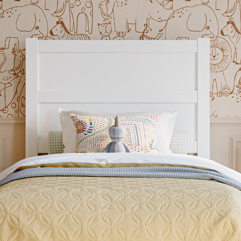 Aveline Wood Panel Headboard, Twin, White