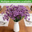 15 paquets de fleurs artificielles mauves pour la décoration intérieure-649788281