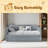 Upholstered Daybed Sofa Bed Twin Size With Trundle Bed And Wood Slat-1939227701