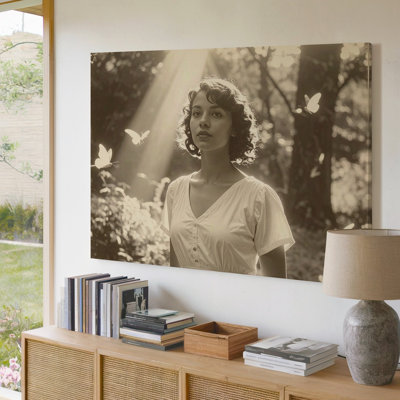 Toile rétro, lumière d'innocence et merveille sur toile, rétro