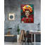 Hand -painted Princess from Mexico Acrylic Painting