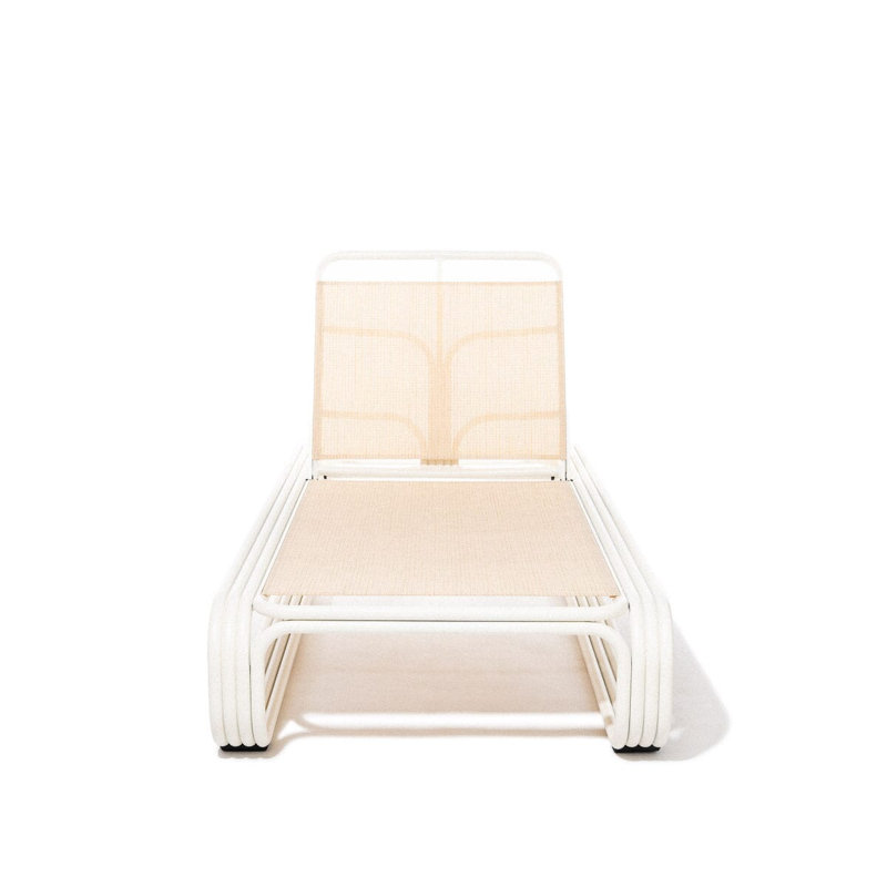 Contini Outdoor Chaise Lounge, Antique White