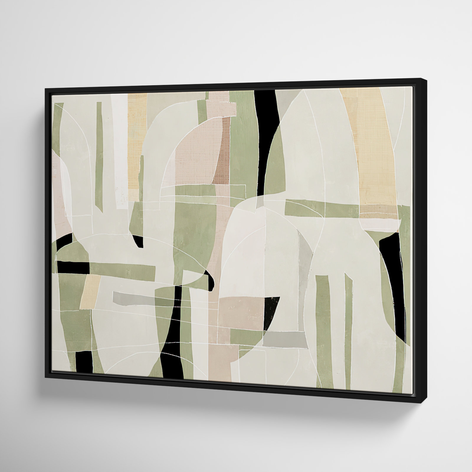 Brienne "Sunny Barcelona" Print, Black, 25.5" W x 19.5" H