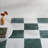 Ornate Checkerboard 12 In. X 12 In. Tumbled Marble Checkerboard Floor And Wall Tile (20 Sq. Ft. / Case)-124973762