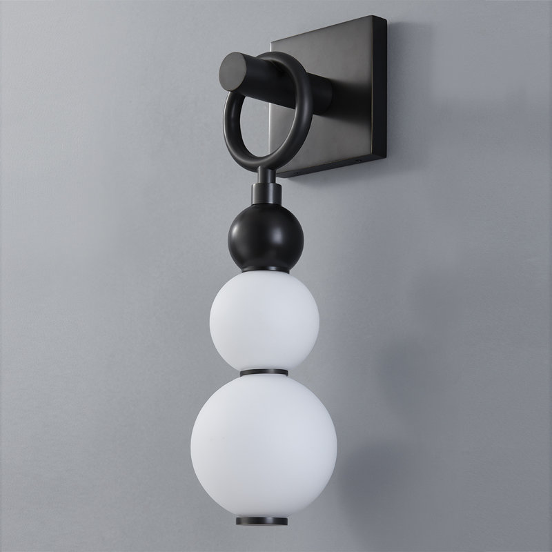 Perrin Wall Sconce by PEMBROOKE & IVES, Black Brass