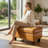 Rectangular Storage Ottoman Bench With Hinged Lid, Faux Leather Footrest For Living Room, Bedroom, Entryway, 28.5"X19"X17.5"-1045108562