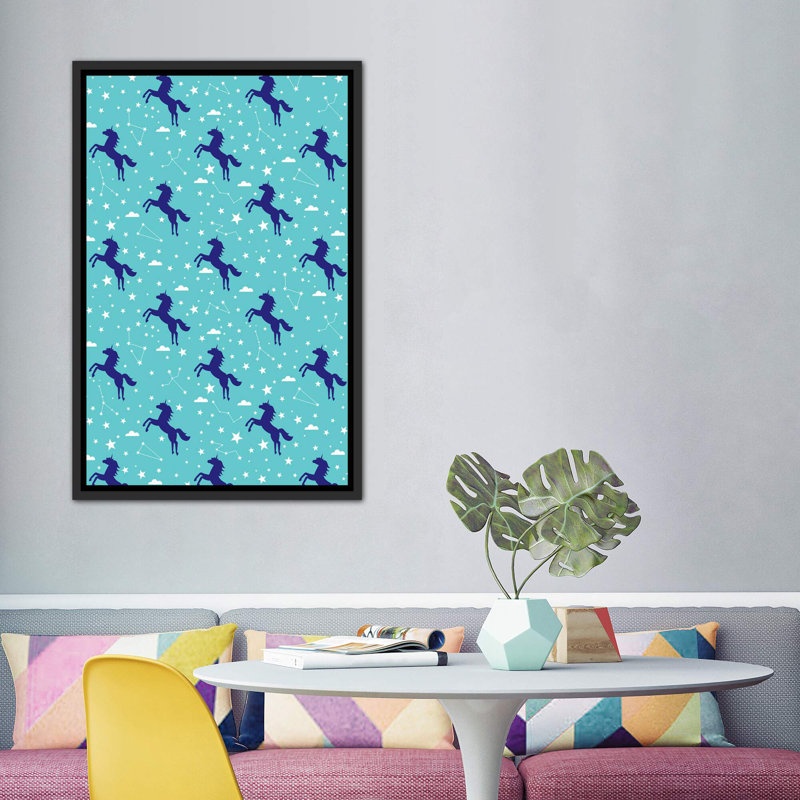 «Everyday Stay Magical IV» par Ilis Aviles - impression d'art graphique, Toile avec cadre noir patiné, Pas de tapis