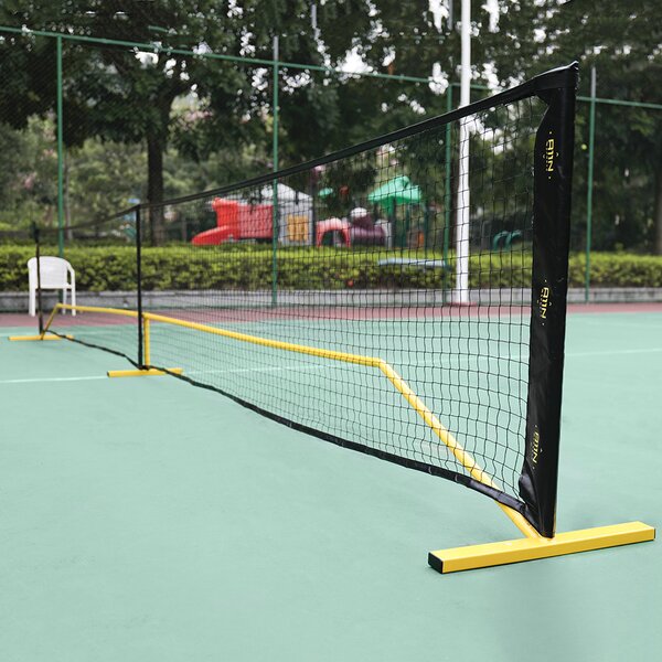 Ensemble de filet de badminton portable filet de tennis de volley-ball  pliant avec support de raquette de badminton pour cour extérieure