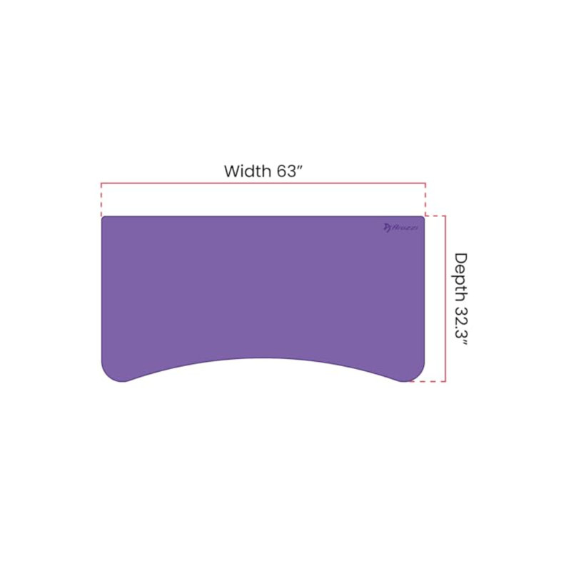 Arena Full-surface, Interchangeable, Water-resistant, And Washable Mouse Pad With Stitched Edges - Blue, Purple