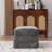 43.7" W Chenille Slipcovered Ottoman-1737487442
