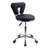 Backed Adjustable Height Ergonomic Lab Stool with Wheels