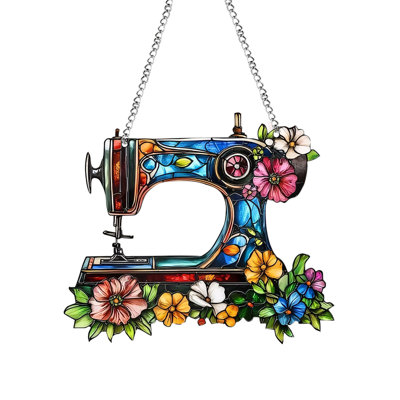 Sewing Acrylic Decorative Flat Acrylic Pendant