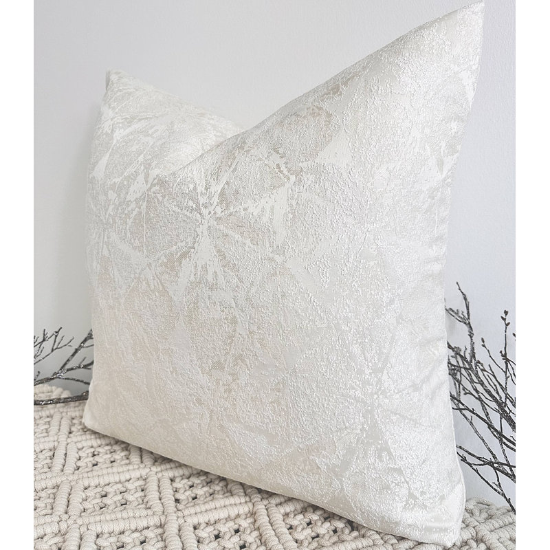 Abstract Ivory Square Cushion Cover