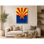 Arizona State Flag - Portrait, art mural sur toile-129926273